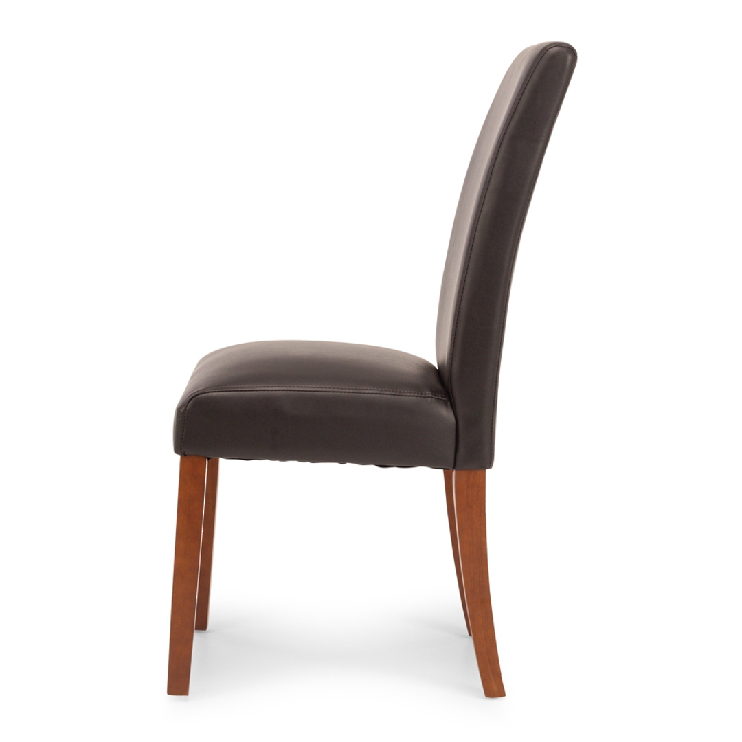 Vienna Dark Brown Chair Light Leg image 2